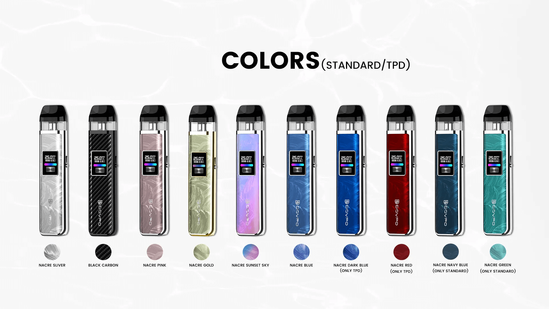 Dovpo Ayce Pro Pod System Colors